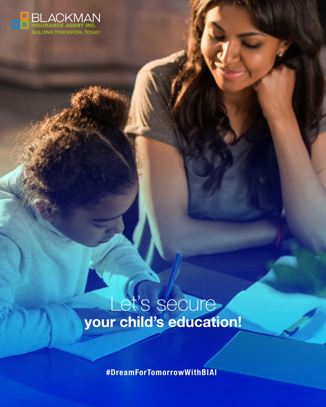 May 2019 BIAI campaign artwork: Planning for your child’s education